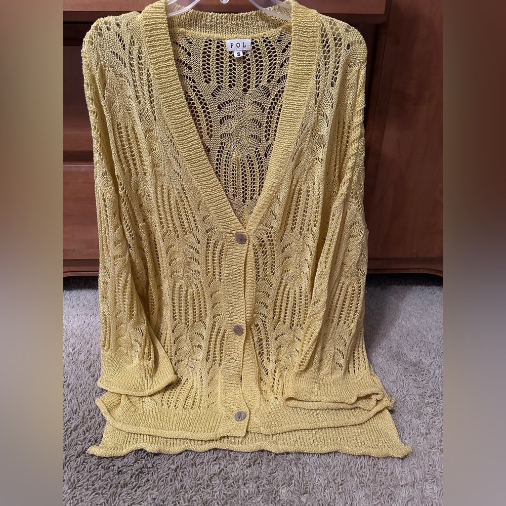 POL SOFT YELLOW CARDIGAN